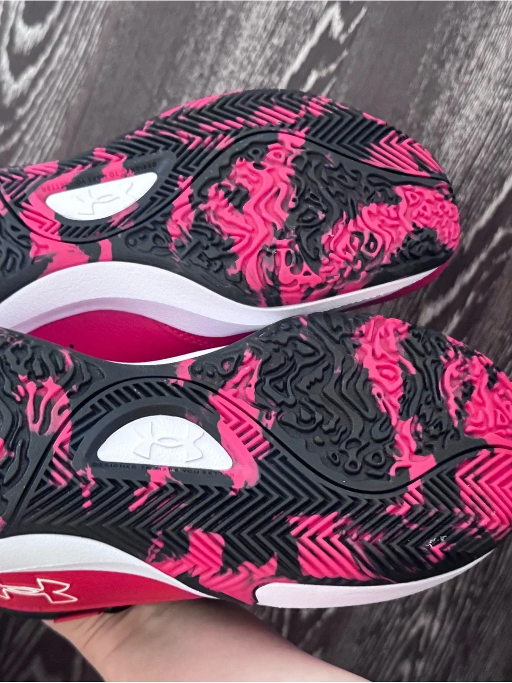 Under Armour Kids' Black and Red Lightweight Sneakers